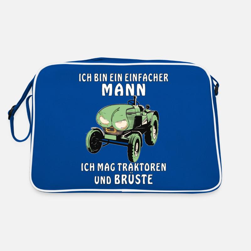 TRAKTOR ICH MAG BRÜSTE Retro Tasche