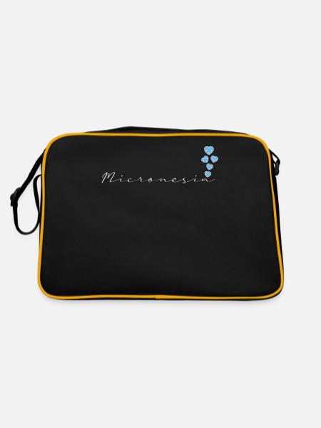 Micronésie - Sac Retro - noir/or - Dos