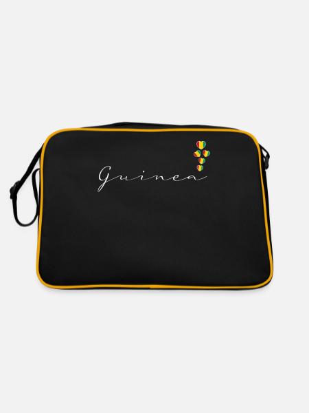 Guinée - Sac Retro - noir/or - Dos