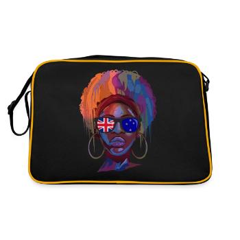 Nouvelle Zélande - Sac Retro - noir/or - Dos