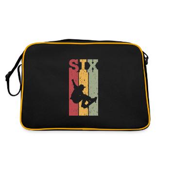 Six - Retro Bag - black/gold - Back