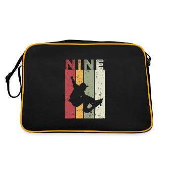Nine - Retro Bag - black/gold - Back