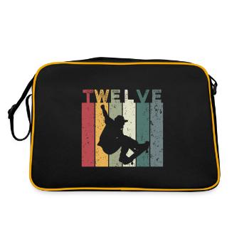 Twelve - Retro Bag - black/gold - Back