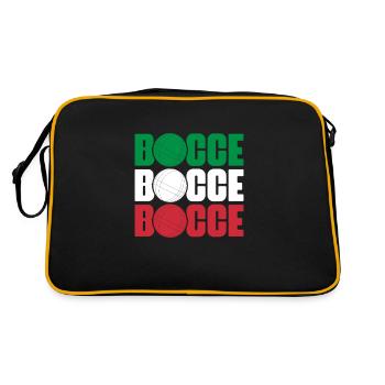 Bocce Bocce Ball Bouler Boulen Cadeau - Sac Retro - noir/or - Dos