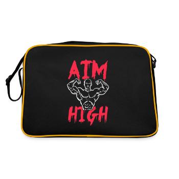 Bodybuilder Body Building Fitness Gym Cadeau - Sac Retro - noir/or - Dos