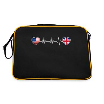 United Kingdom - Retro Bag - black/gold - Back