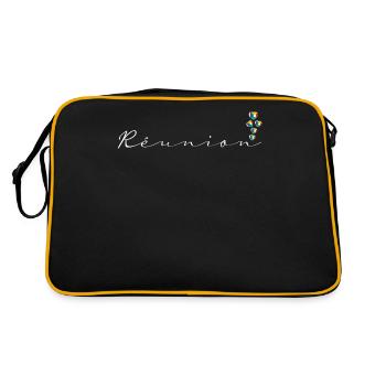 Réunion - Sac Retro - noir/or - Dos
