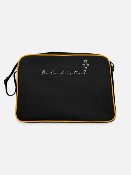 Baloutchistan - Sac Retro - noir/or - Dos
