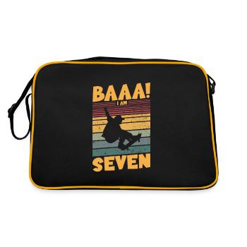Baaa! J’ai sept ans - Sac Retro - noir/or - Dos