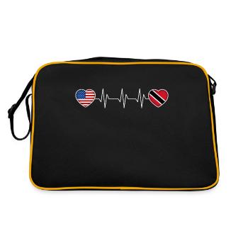 Trinidad and Tobago - Retro Bag - black/gold - Back