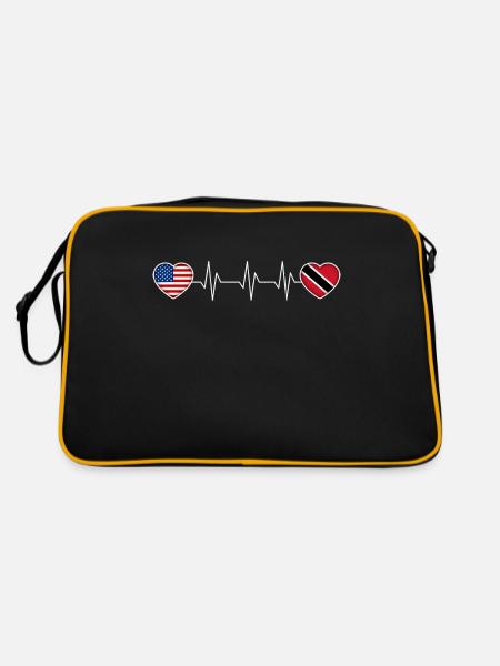 Trinidad and Tobago - Retro Bag - black/gold - Back
