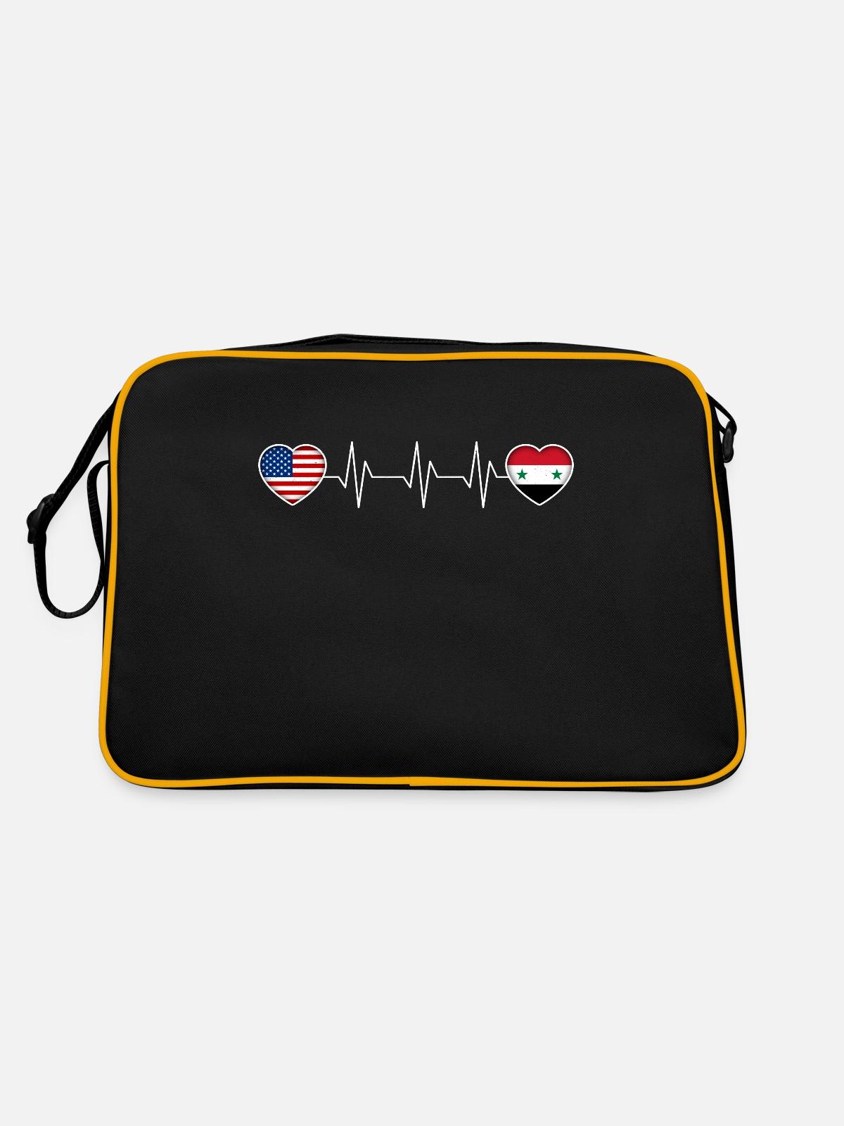 Syrie - Sac Retro - noir/or - Dos