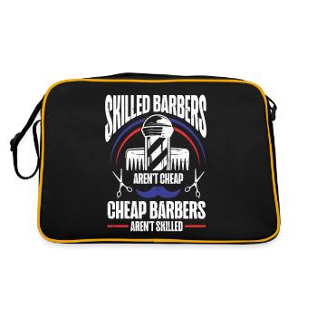 Drôle de coiffeur Cadeau Styliste Coiffeur - Sac Retro - noir/or - Dos