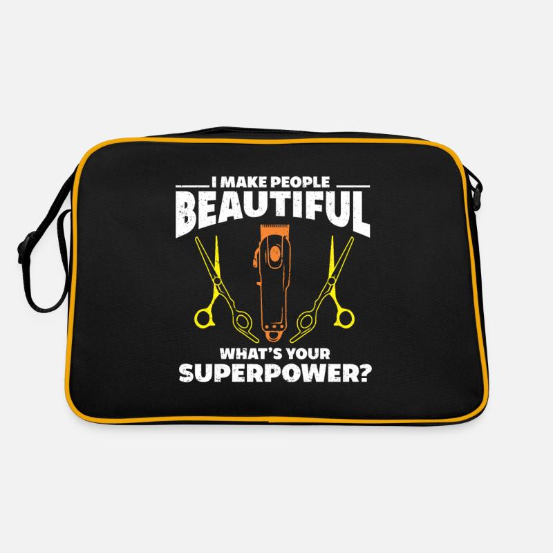 Lustiges Friseur Geschenk Stylist Friseur Retro Tasche