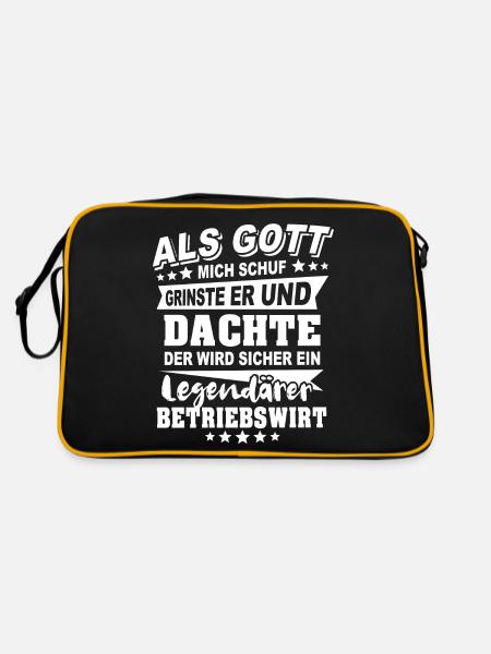 Betriebswirt - Retro Tasche - Schwarz/Gold