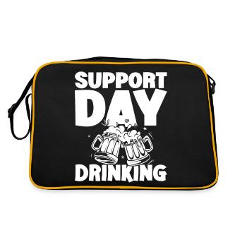 Journée de soutien Fête de l’escouade de consommation et consommation de bière - Sac Retro - noir/or - Dos
