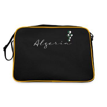 Algerien - Retro Tasche - Schwarz/Gold - Hinten