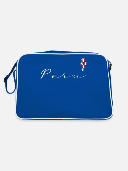 Peru - Retro Bag - blue/white - Back