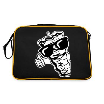 Doner kebab lunettes de soleil kebab brochette - Sac Retro - noir/or - Dos