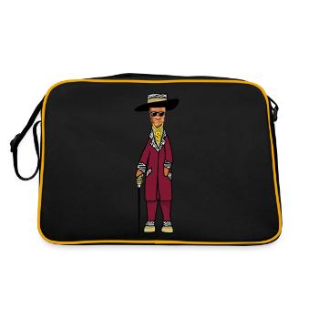 Döner Pimp Dönersskeß Kebab - Sac Retro - noir/or - Dos