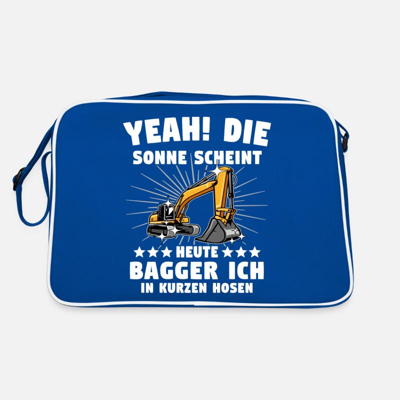 Baggerführer Baggerfahrer Retro Tasche
