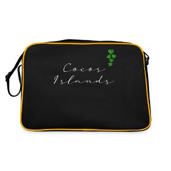 Îles Cocos - Sac Retro - noir/or - Dos