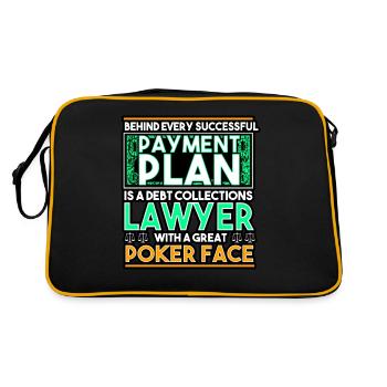 Behind Every Successful Payment Plan - Retro Bag - black/gold - Back