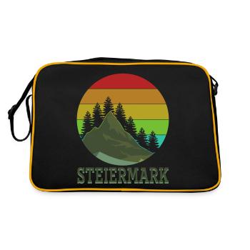 Tourisme Styrie - Sac Retro - noir/or - Dos