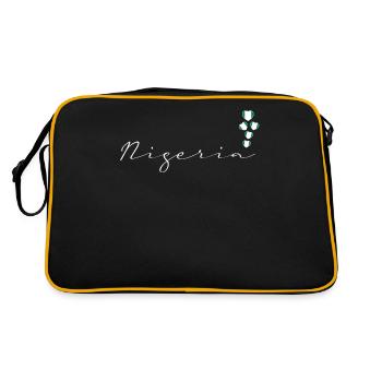 Nigéria - Sac Retro - noir/or - Dos