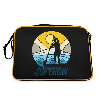 SUP-Board - Retro Tasche - Schwarz/Gold - Hinten
