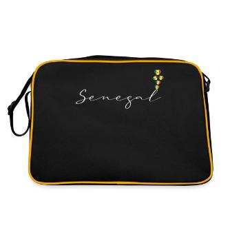 Sénégal - Sac Retro - noir/or - Dos