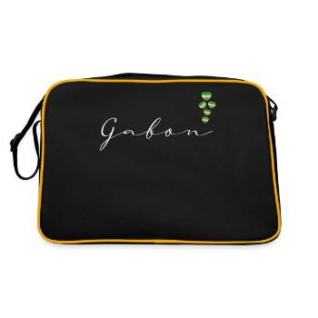 Gabon - Retro Bag - black/gold - Back