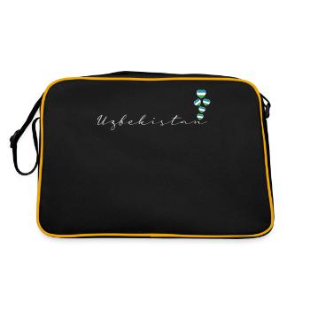 Ouzbékistan - Sac Retro - noir/or - Dos