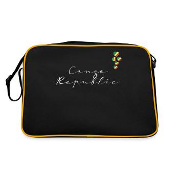 République du Congo - Sac Retro - noir/or - Dos
