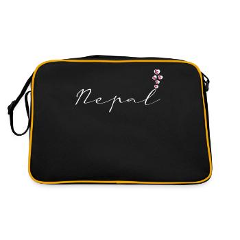 Népal - Sac Retro - noir/or - Dos