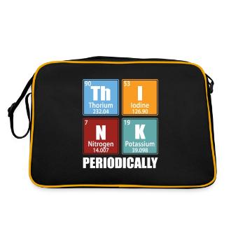 Think Periodically - Periodic Table Elements - Retro Bag - black/gold - Back