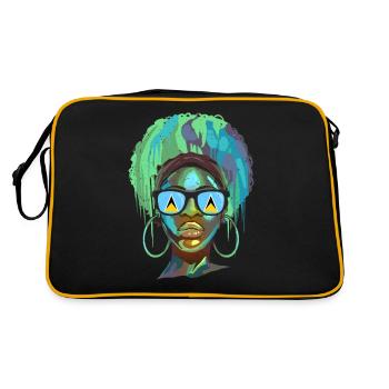 Sainte-Lucie - Sac Retro - noir/or - Dos
