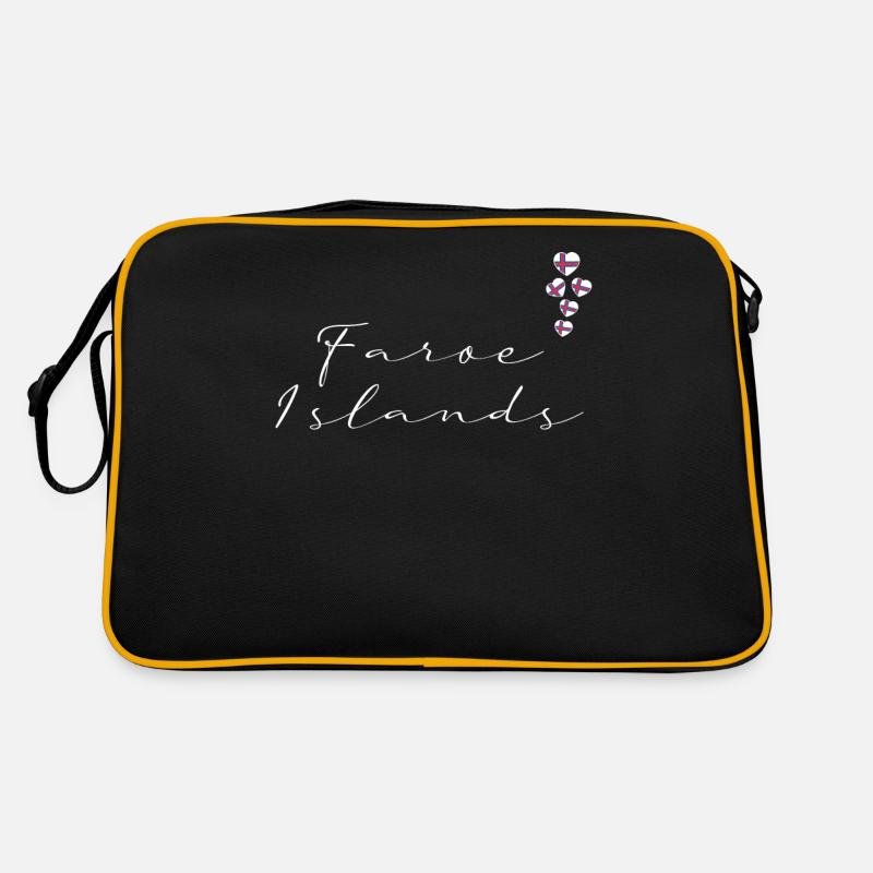 Îles Féroé - Sac Retro - noir/or
