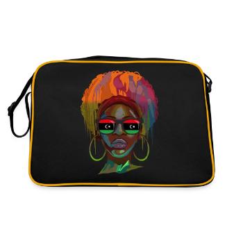 Libéria - Sac Retro - noir/or - Dos