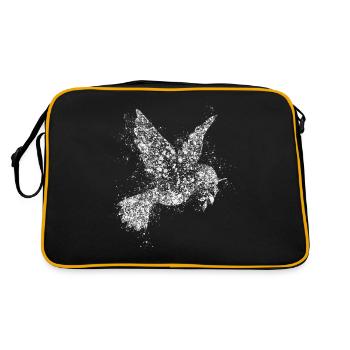 Peace Sympol Dove of Peace - Retro Bag - black/gold - Back