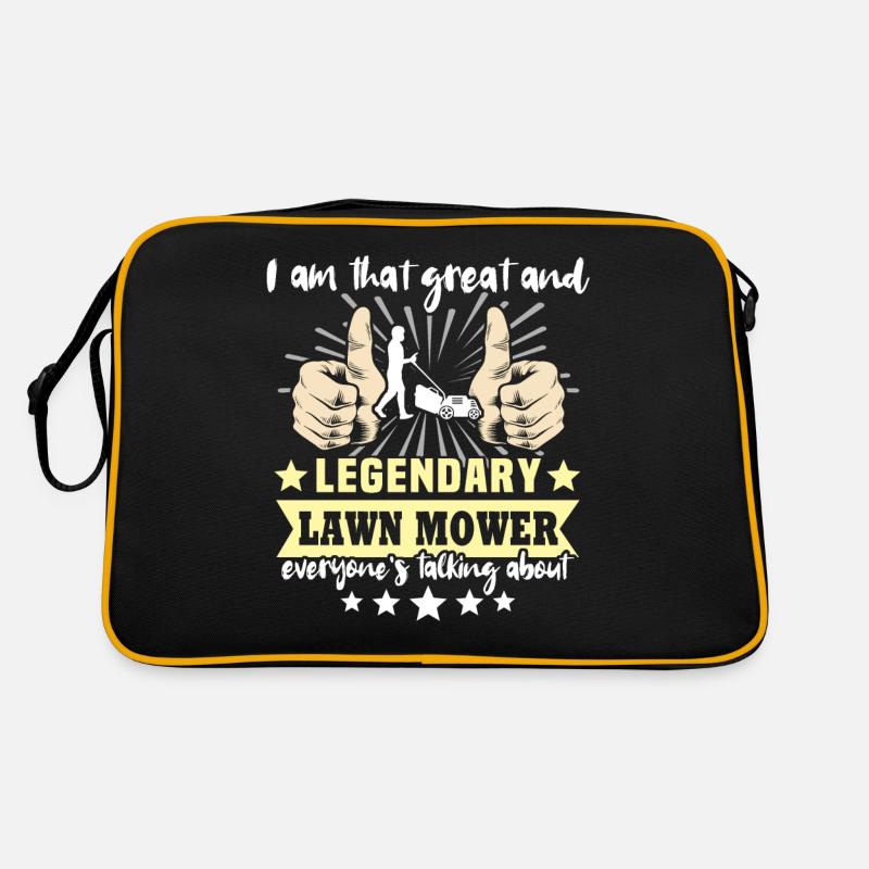 Rasenmäher Rasen Mähen Retro Tasche