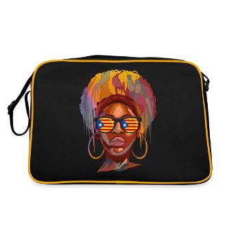 Catalogne - Sac Retro - noir/or - Dos
