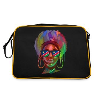 Namibia - Retro Bag - black/gold - Back