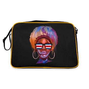 Costa Rica - Retro Bag - black/gold - Back