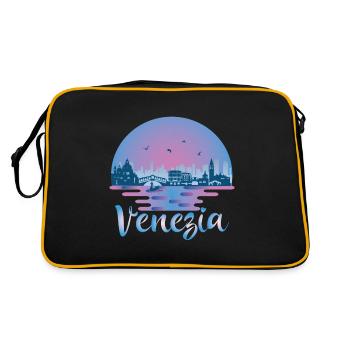 Venise Venise Skyline Italie Voyage Italie Italie - Sac Retro - noir/or - Dos