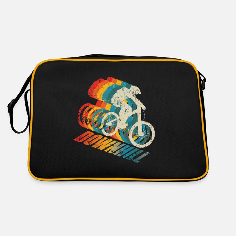 VTT de descente - Sac Retro - noir/or