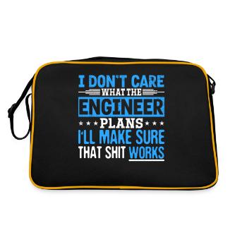 I'll make the shit work - Retro Bag - black/gold - Back