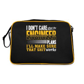 I'll make the shit work - Retro Bag - black/gold - Back