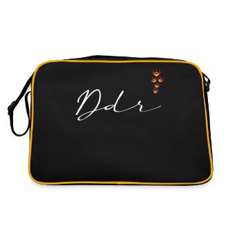 DDR - Sac Retro - noir/or - Dos