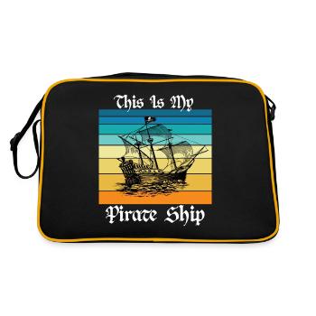 This is My Pirate Ship - Retro Bag - black/gold - Back